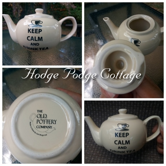 KY. ESTATE! KEEP CALM & DRINK TEA TEAPOT - Picture 1 of 7
